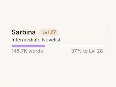 Authorlytica writer level progress