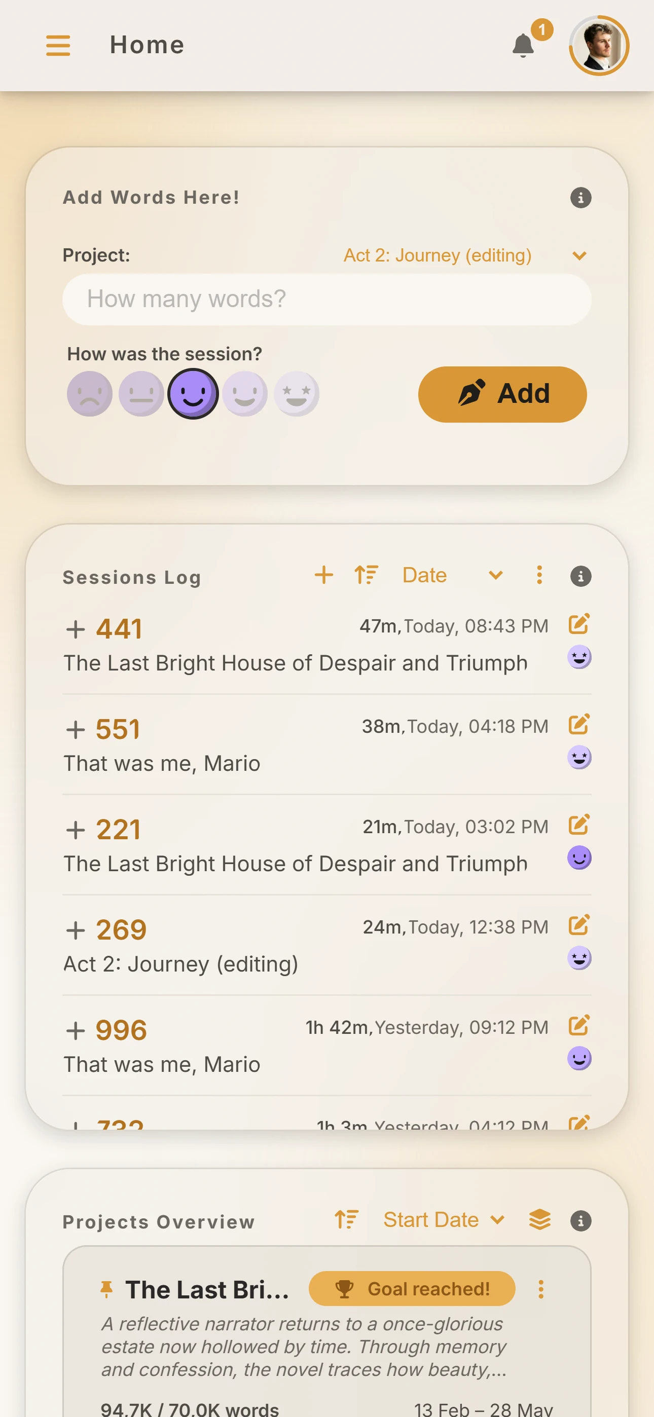 Authorlytica on a mobile phone