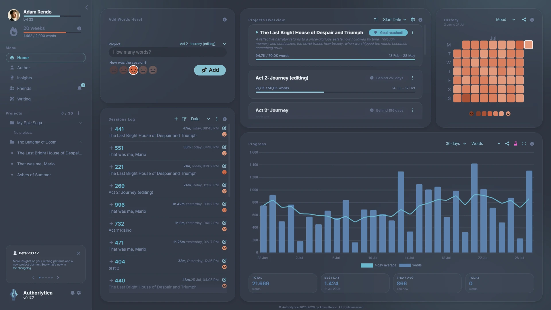 Authorlytica Nord theme